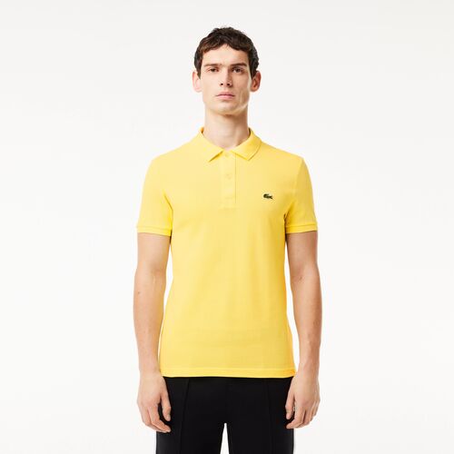 Polo Amarillo Lacoste L.12.12 Slim Fit en Petit Piqu  S