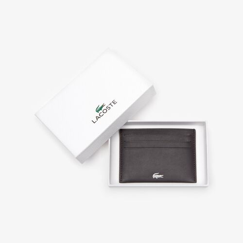 Tarjetero Marrón de Piel FG Lacoste 