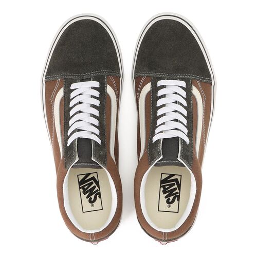 Zapatilla Marrón Y Negra Vans Old Skool 42