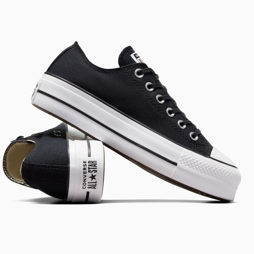 Zapatillas Negras Converse Chuck Taylor All Star Platform Canvas  42.5