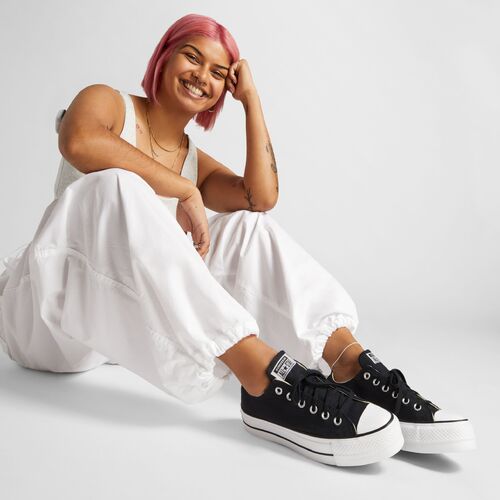 Zapatillas Negras Converse Chuck Taylor All Star Platform Canvas  42.5