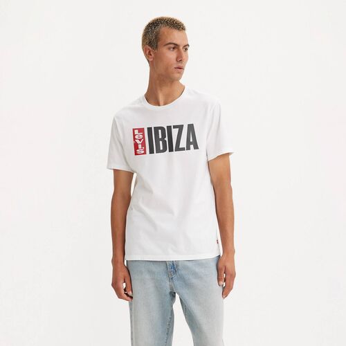 Camiseta Blanca Levis Destino Ibiza  L