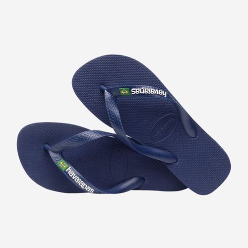 Chanclas Azules Havaianas Brasil Logo Navy Blue 43/44