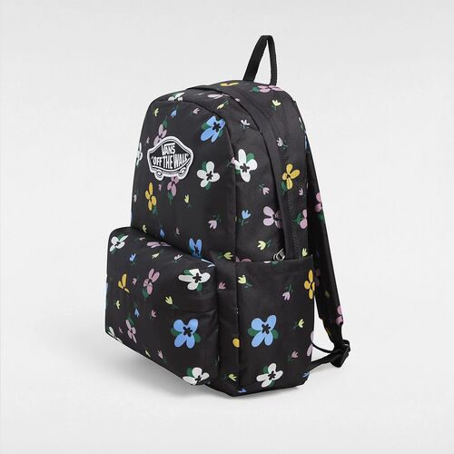 Mochila Negra Flores Vans Old Skool Classic 
