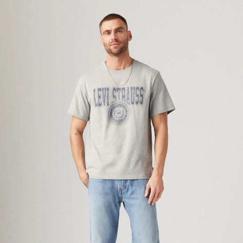 Camiseta Gris Levis Relaxed Fit Graphic Circle XL