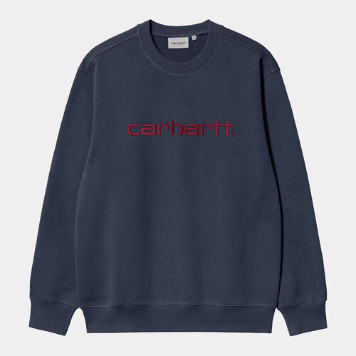 Sudadera Azul Carhartt sin capucha Sweat Air Force Blue L