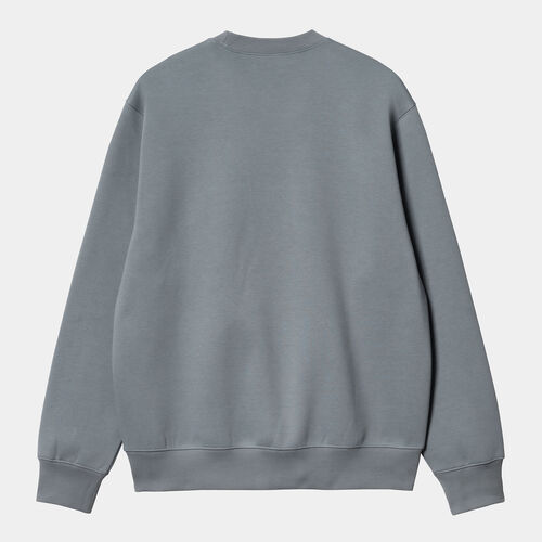 Sudadera Gris Carhartt sin capucha Sweat Dove Grey S