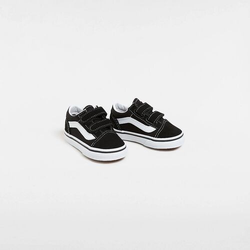 Zapatillas Negras Vans con Cierre Adherente Old Skool de Niño (1-4 años) 26