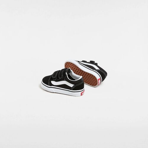 Zapatillas Negras Vans con Cierre Adherente Old Skool de Niño (1-4 años) 26