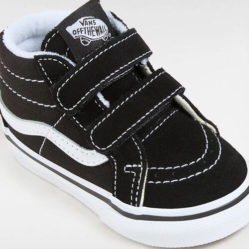 	Zapatillas Negras Vans de Bebé con Cierre Adherente Sk8-Mid Reissue (1-4 años) 22,5