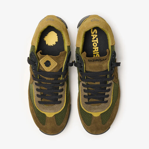 Zapatillas Verdes Satorisan Enso Twill Felt Khaki Psychadelic 44