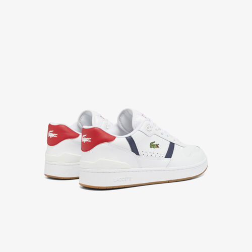Zapatillas Lacoste Blancas de Piel T-Clip Set 41