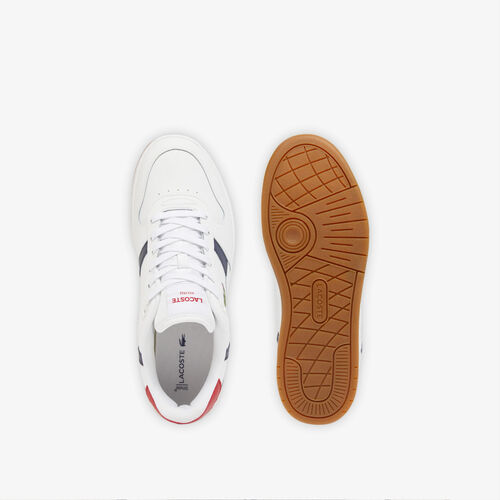 Zapatillas Lacoste Blancas de Piel T-Clip Set 41