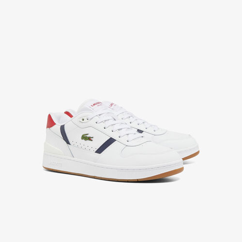 Zapatillas Lacoste Blancas de Piel T-Clip Set  44
